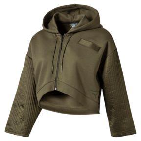 Felpa Trapuntata Con Cappuccio E Zip Integrale Evolution Donna | Puma Test | Puma Italia