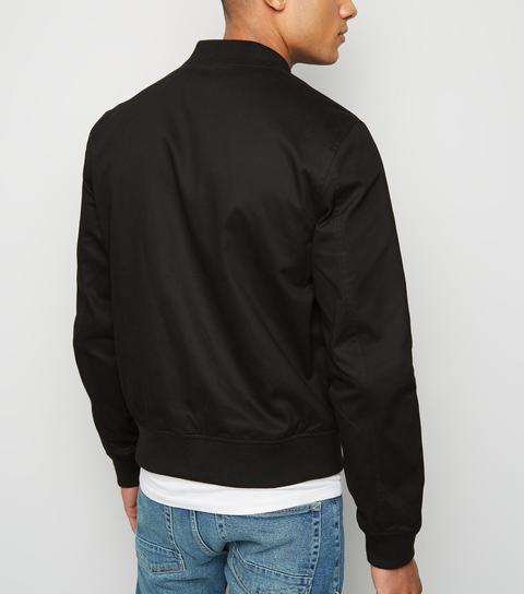 classic black bomber jacket