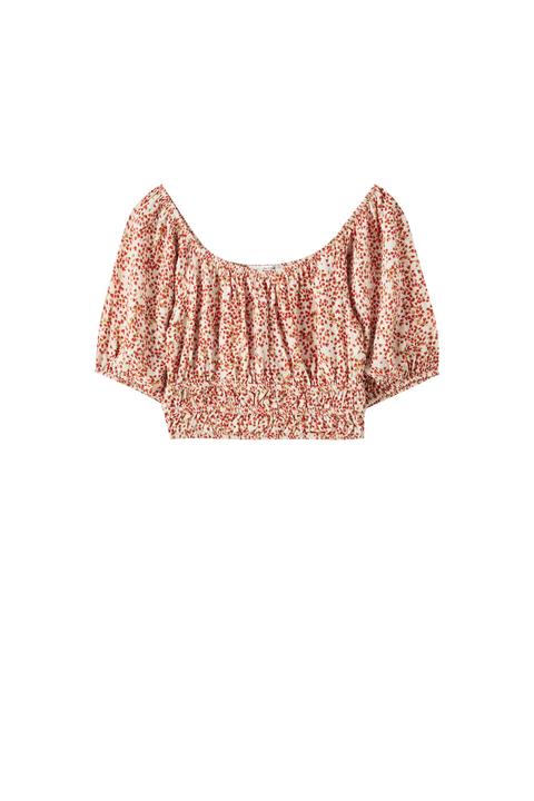 Top Estampado Goma Canilla