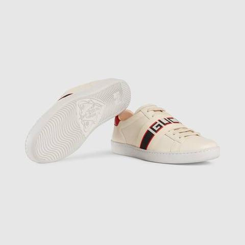 Baskets Ace Avec Bande Gucci Pour Femme