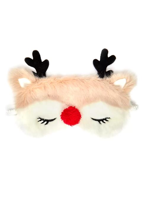 Faux Fur Reindeer Sleep Mask