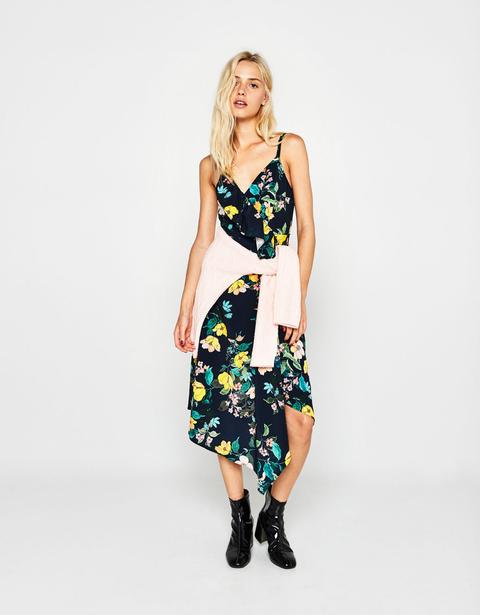 Vestido Asimétrico Flores