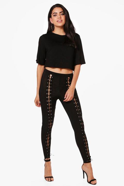 Daisy Lace Up Trousers & Boxy Crop Co-ord Set