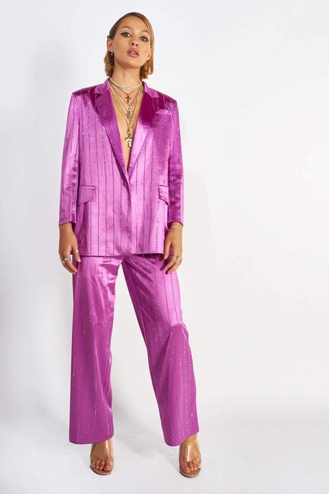 pinstripe suit trousers