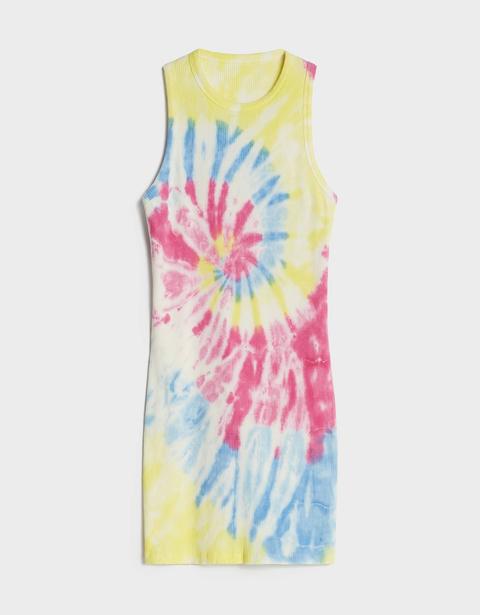 Vestido Con Estampado Tie Dye