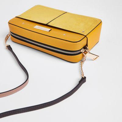 Yellow Tassel Boxy Cross Body Bag