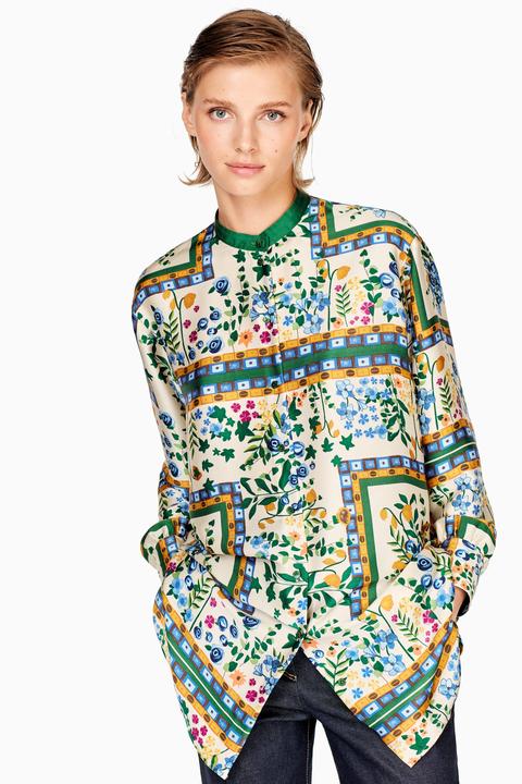 Blusón Twill Estampado Floral