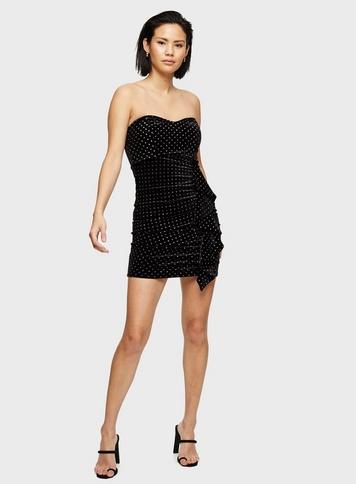 Miss selfridge best sale black velvet dress