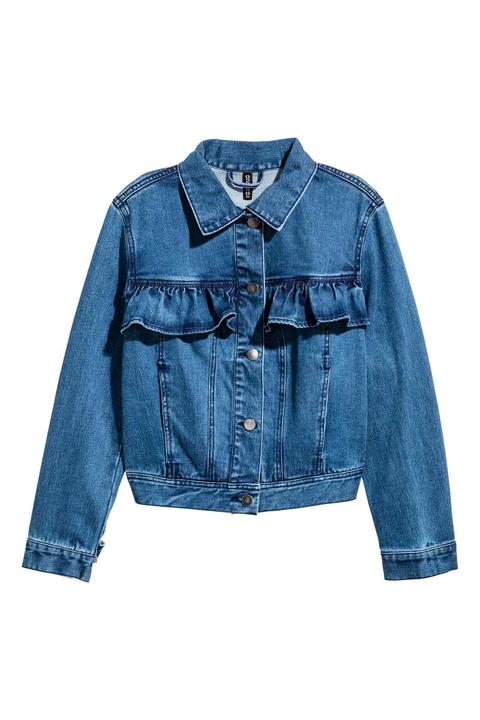 Flounced Denim Jacket