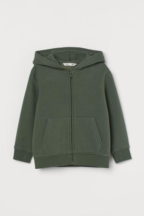 Chaqueta Sudadera Con Capucha - Verde