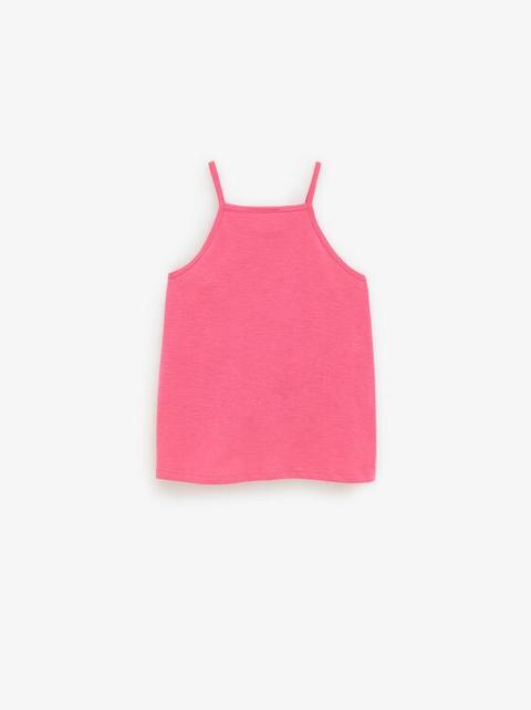 Unifarbenes Neckholder-top