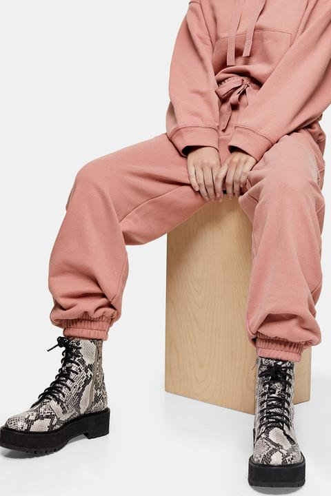 Pantalon De Jogging En Coton Biologique - Rose