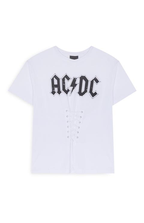 Camiseta Con Adorno De Corsé De Acdc