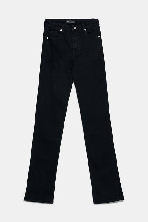 Jean Taille Haute À Fentes Skinny