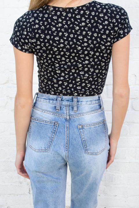 Amara Floral Top From Brandy Melville On 21 Buttons