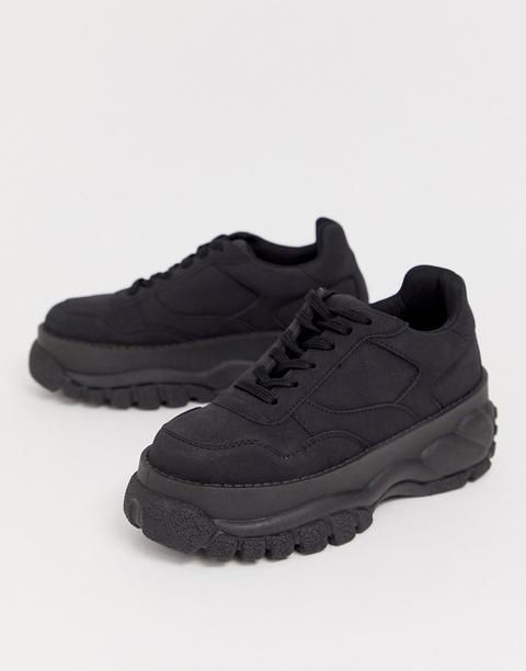 Chunky Sneakers En Negro Denmark De Asos Design