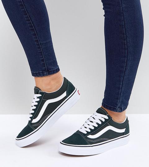 Zapatillas De Deporte Unisex En Verde Old Skool De Vans