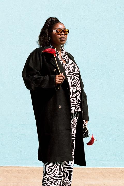 Grande Taille - Manteau Oversize Effet Laine À Double Boutonnage Ni Froid Ni Loi - Noir - 44, Noir