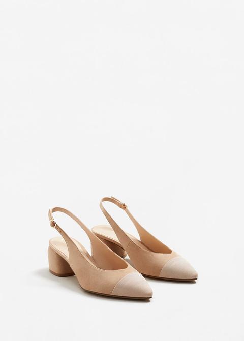 Scarpa Senza Tallone Punta Texture