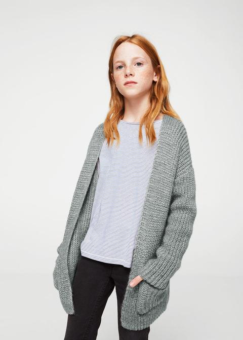 Cardigan Lungo Lana