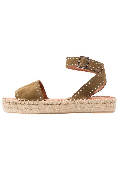 Alohas Rome Studded Sandali Con Plateau Olive