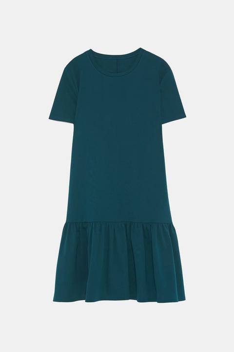 Basic Peplum Dress from Zara on 21 Buttons