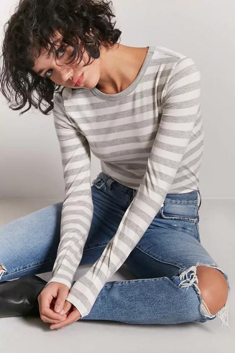 Stripe Long Sleeve Top