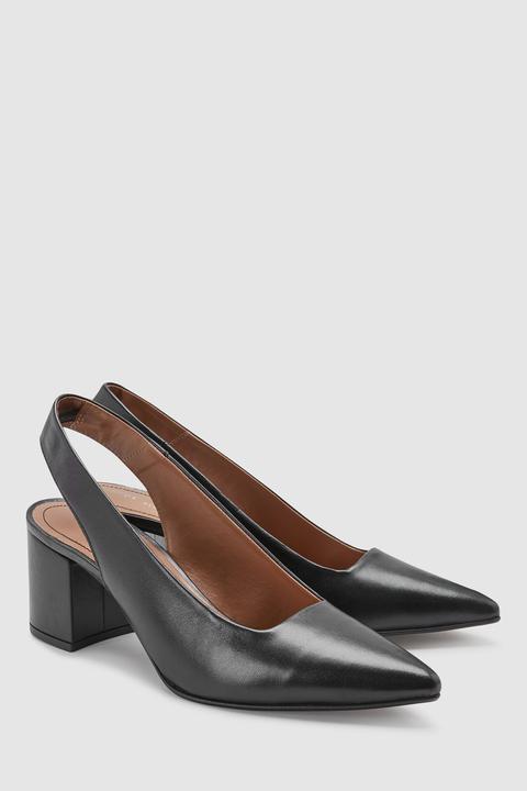 next black slingbacks