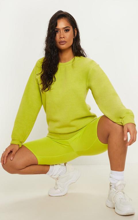 Lime Ultimate Oversized Sweater, Green