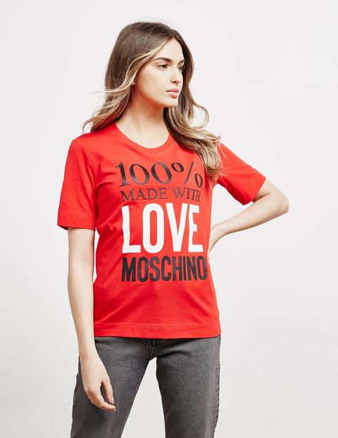 love moschino t shirt red