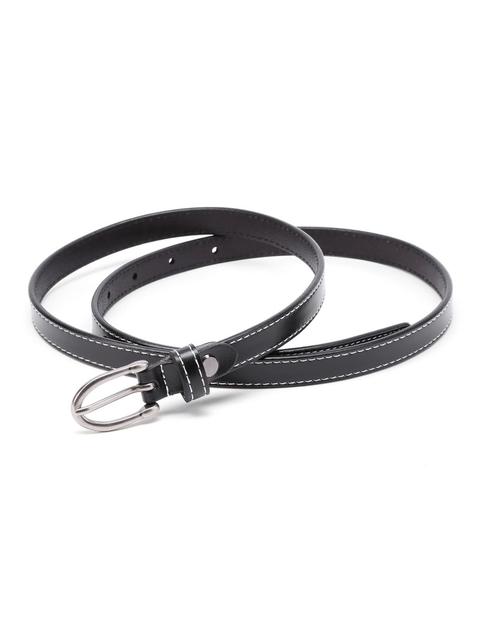 Metal Buckle Skinny Belt