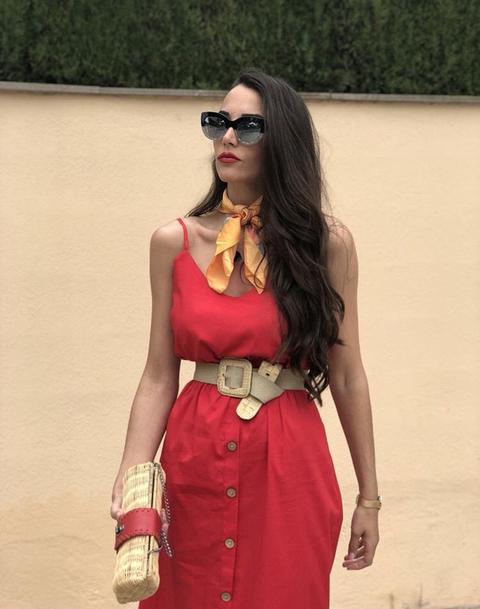 Vestido Camisero Rojo