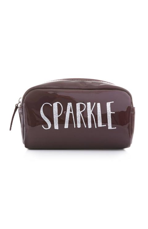 Burgundy Makeup Bag