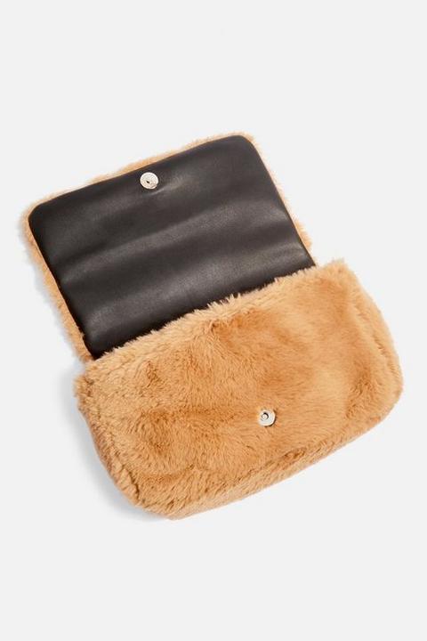 cici faux fur shoulder bag