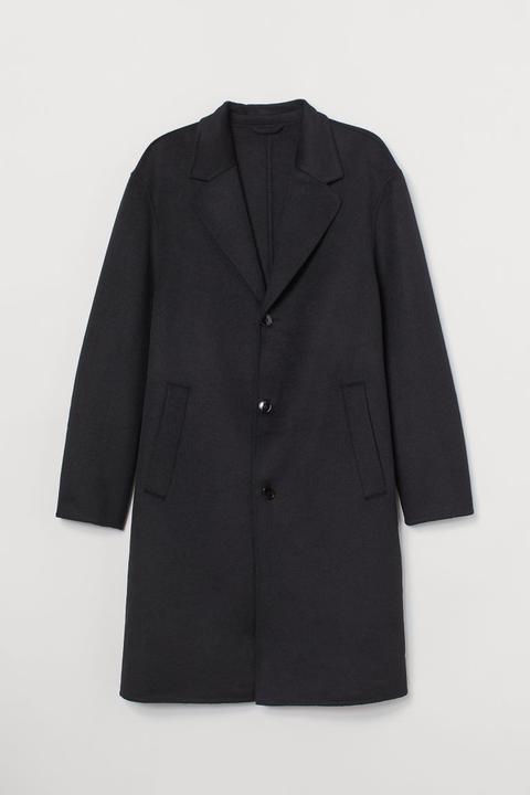 Wool-blend Coat - Black