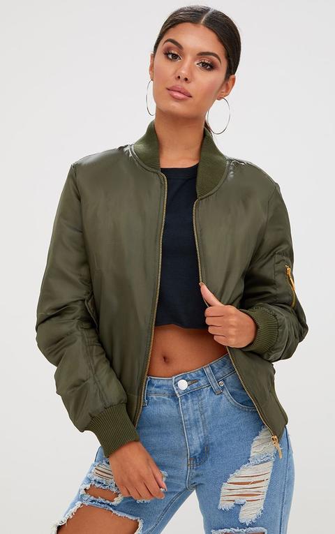 Alexus Khaki Bomber Jacket