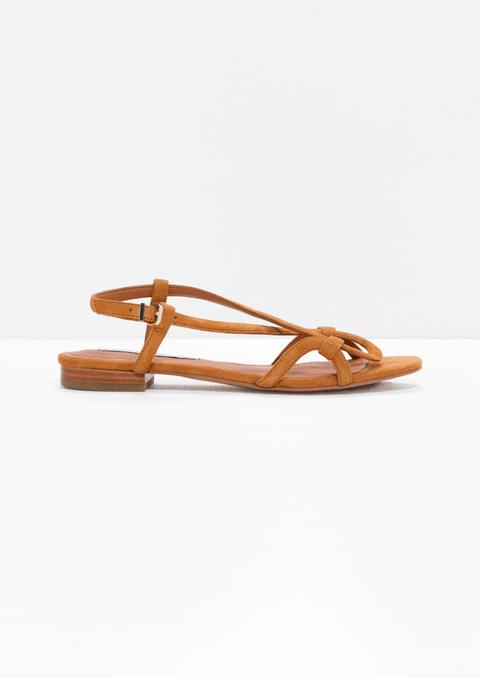 Looped Suede Sandals