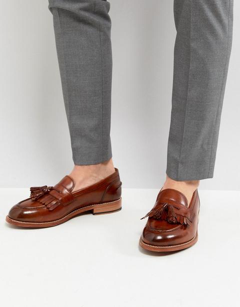 Grenson Mackenzie Tassel Loafers In Tan - Tan