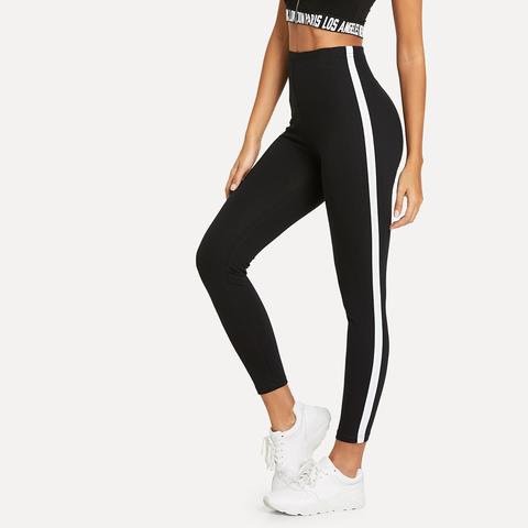 Legging Mit Streifen