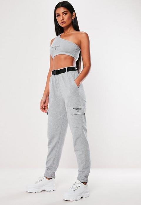 Grey Cargo Pocket Joggers, Grey