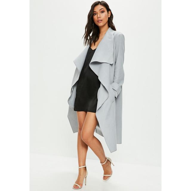 missguided waterfall duster coat