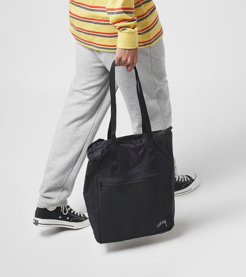 Stussy Lightweight Travel Tote Bag, Black