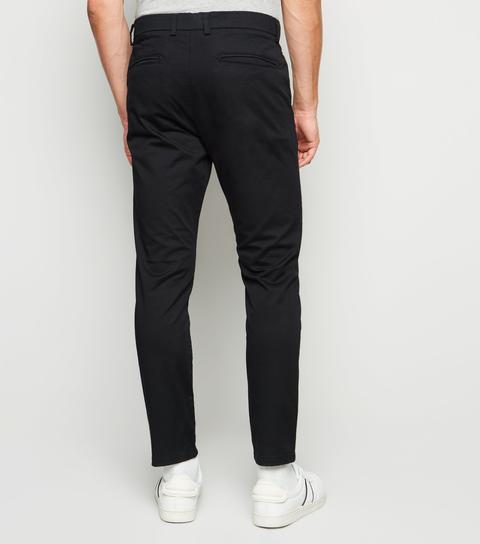 black skinny stretch trousers