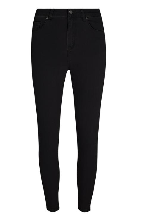 black super stretch skinny jeans