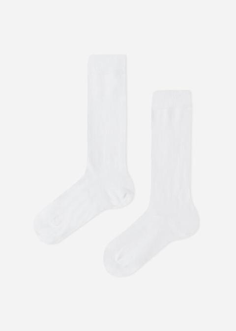 Calcetines Largos De Algodón Ligero De Niño