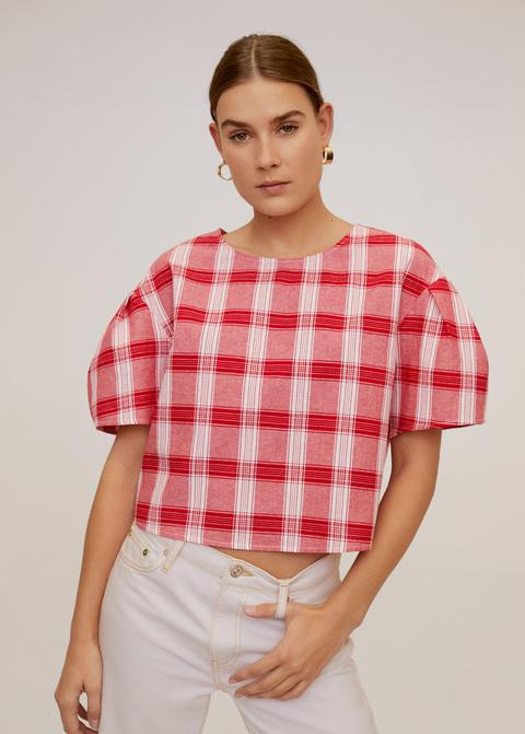 Blusa Algodón Cuadros