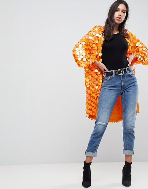 Asos Bright Sequin Kimono