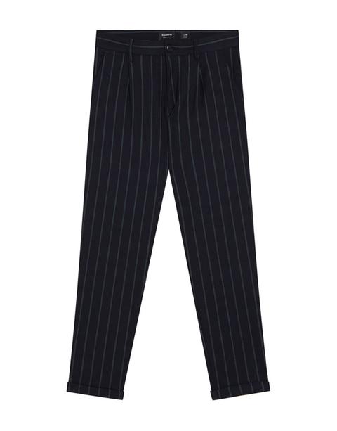 Pantaloni Tailored Fit A Righe