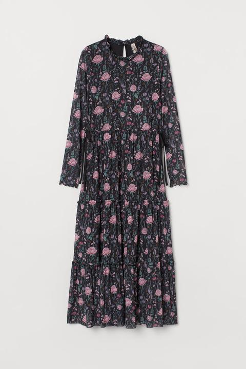 Vestido De Malla - Negro