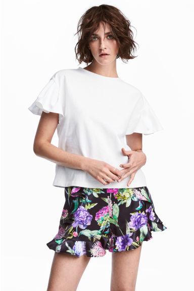 Camiseta Con Volantes